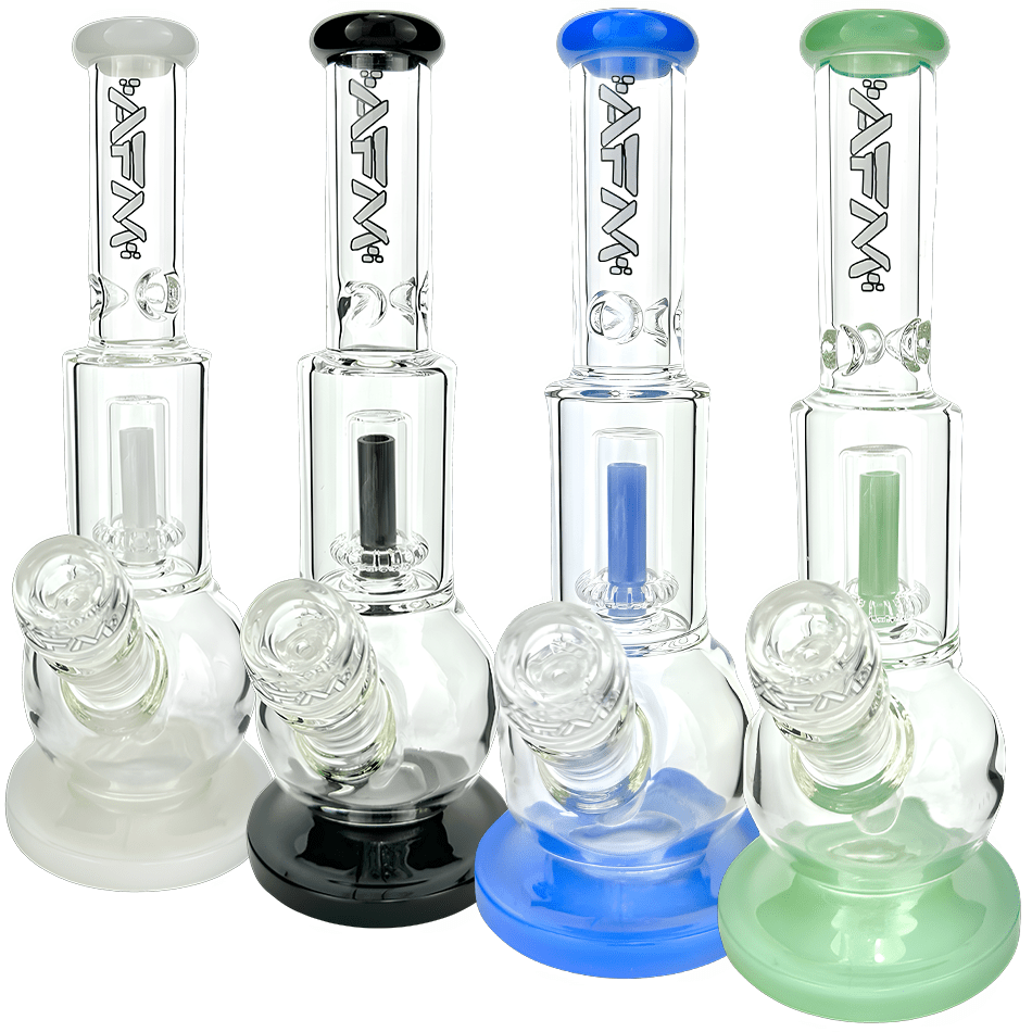 AFM Smoke Bong 10" AFM Bubble Bottom Clear Beaker Bong