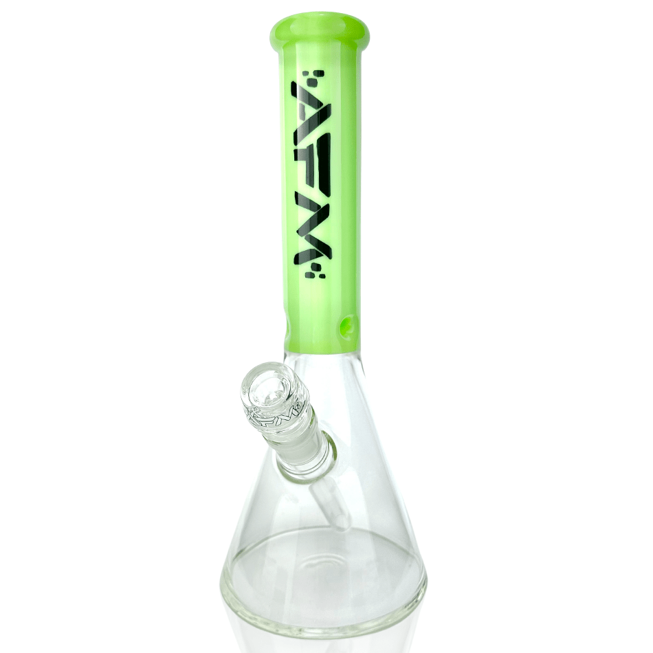 AFM Smoke Bong 12" AFM Glass Extraterrestrial Color Sleeve Glass Beaker Bong