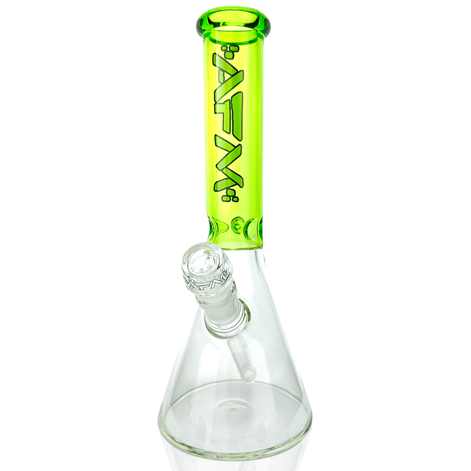 AFM Smoke Bong 12" AFM Glass Extraterrestrial Color Sleeve Glass Beaker Bong