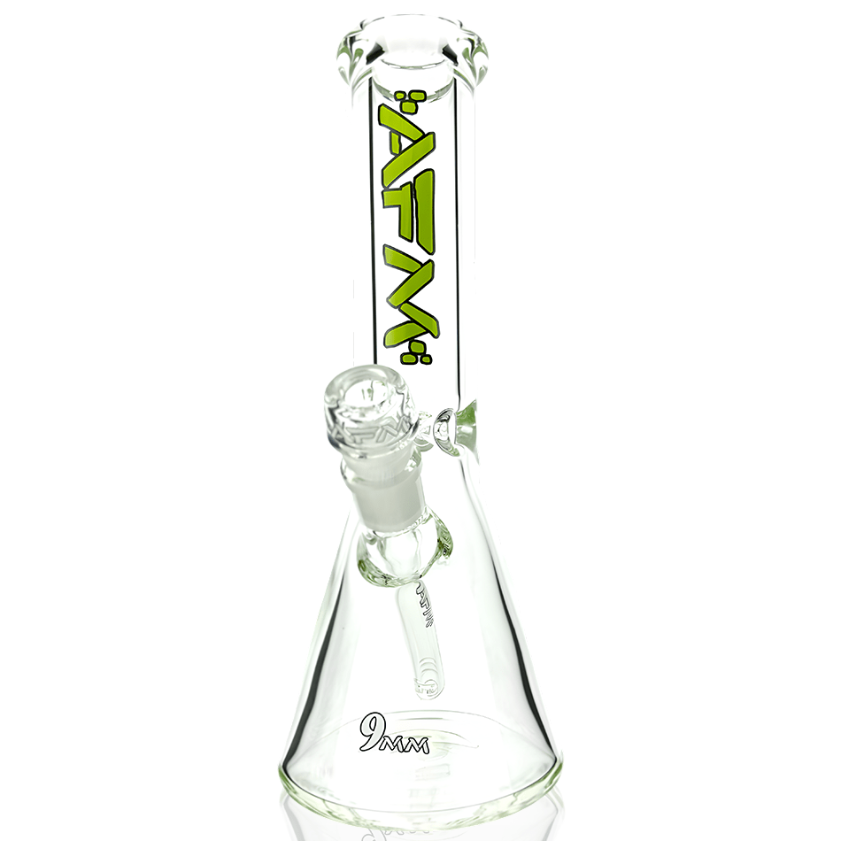 AFM Smoke Bong 12" AFM Glass Heavy Boi Clear 9mm Glass Beaker Bong