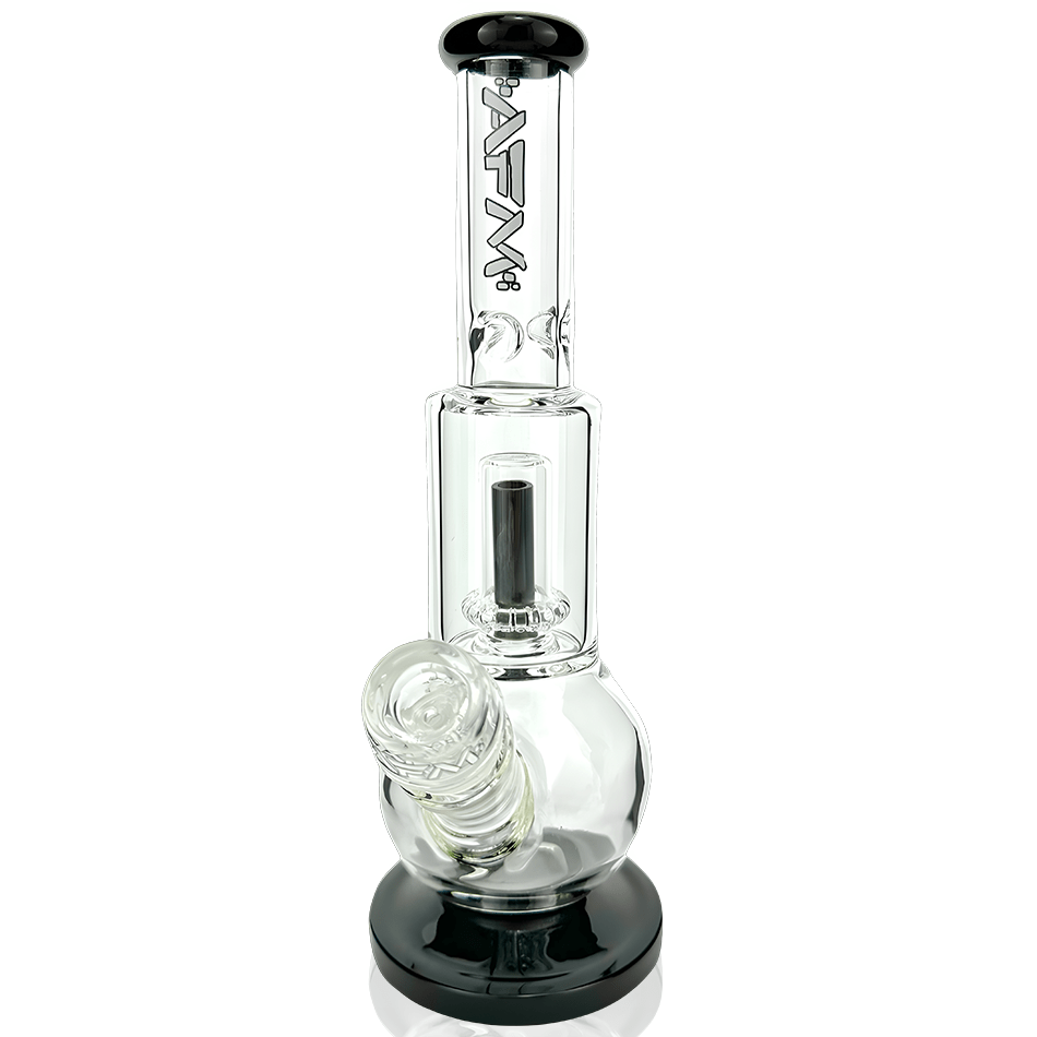 AFM Smoke Bong Black 10" AFM Bubble Bottom Clear Beaker Bong