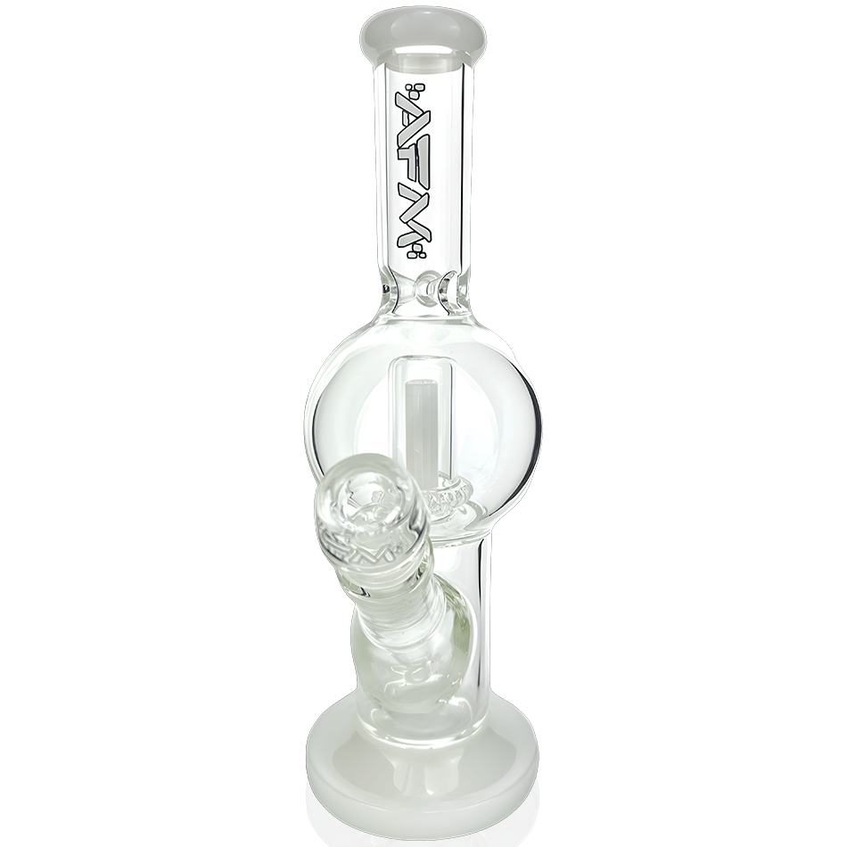 AFM Smoke Bong Ivory 10" AFM Bubble Glass Straight Tube Bong