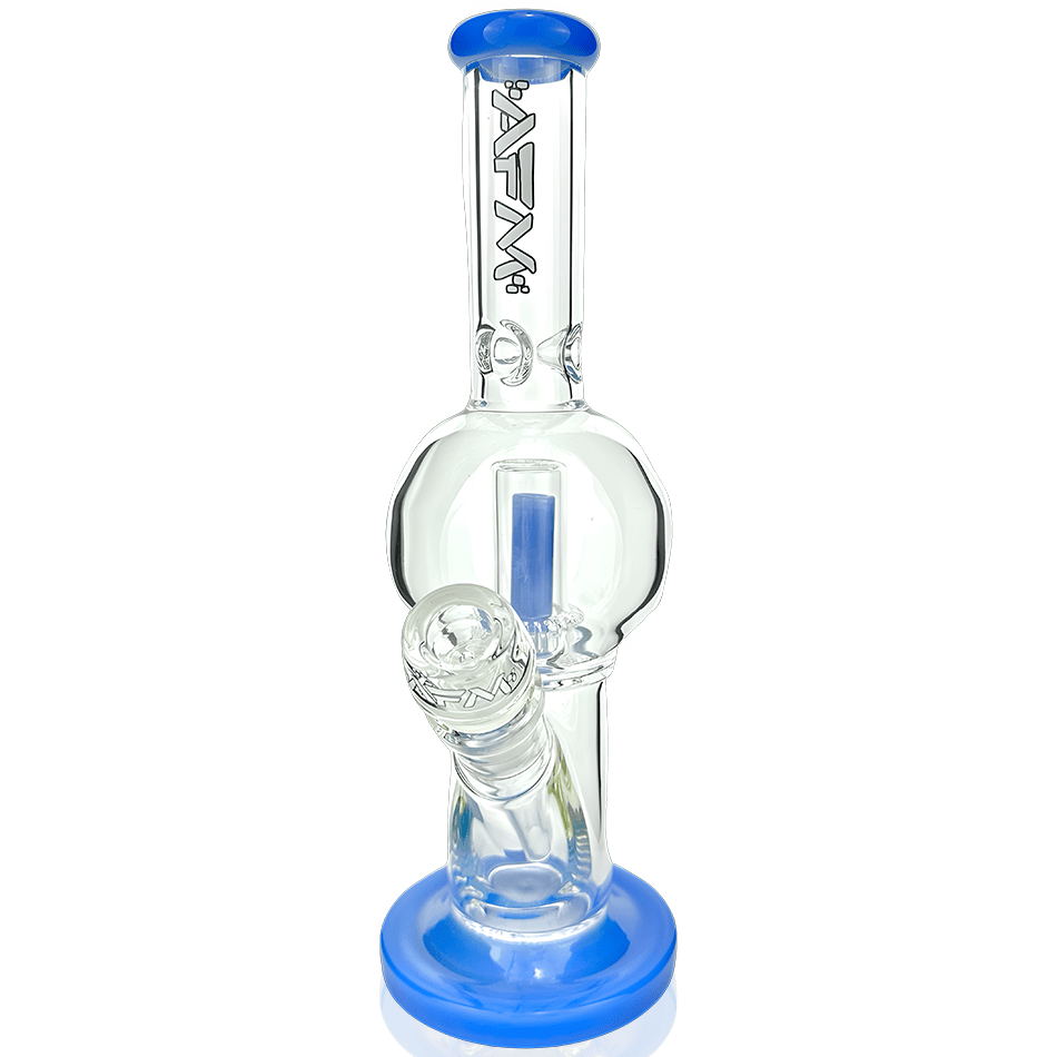 AFM Smoke Bong Jade Blue 10" AFM Bubble Glass Straight Tube Bong