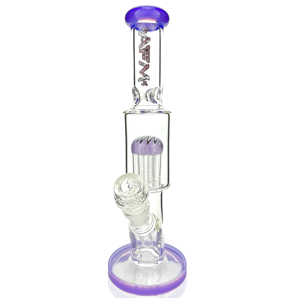 AFM Smoke Bong Purple 11" AFM Glass Reversal Tree Perc Glass Mini Beaker Bong