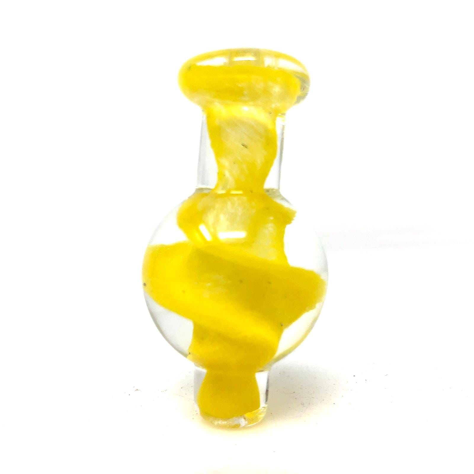 AFM Smoke Carb Cap Golden Yellow Spiral Airflow Carb Cap
