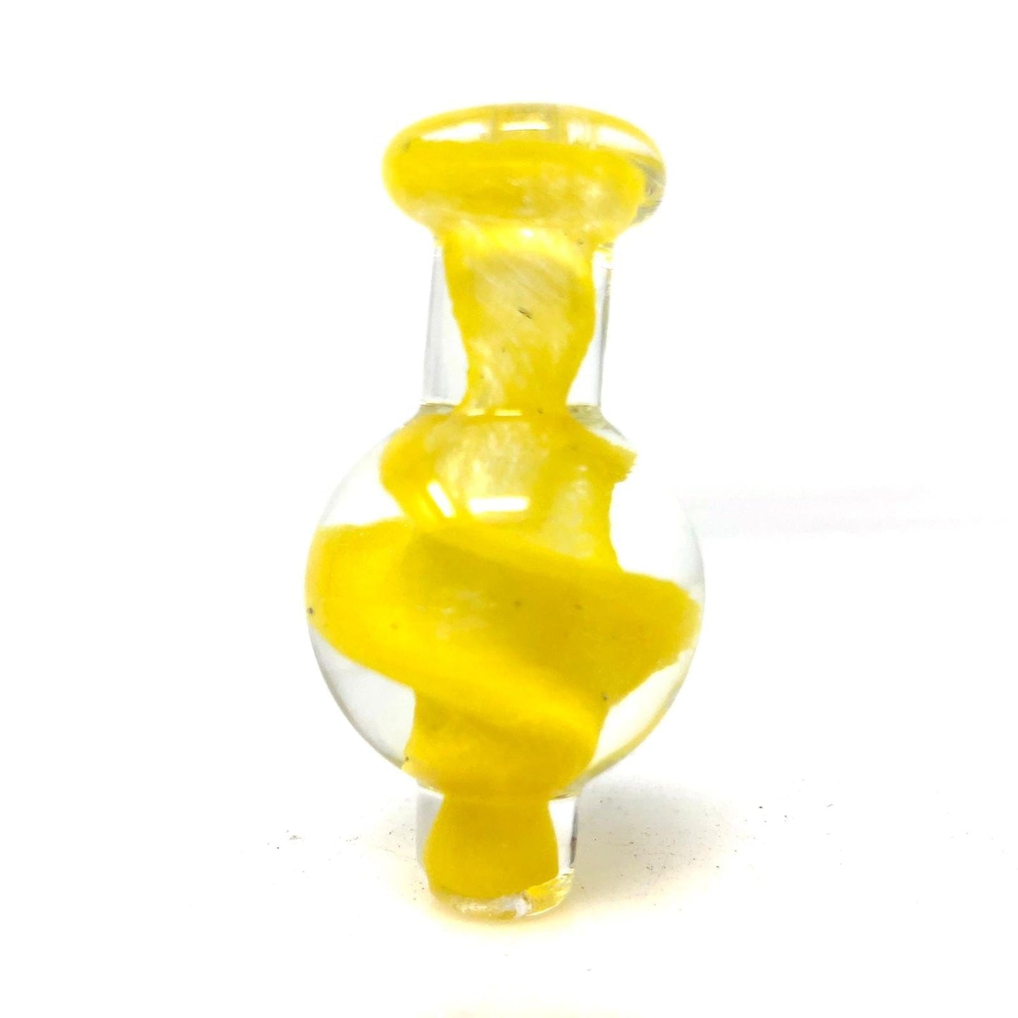 AFM Smoke Carb Cap Golden Yellow Spiral Airflow Carb Cap