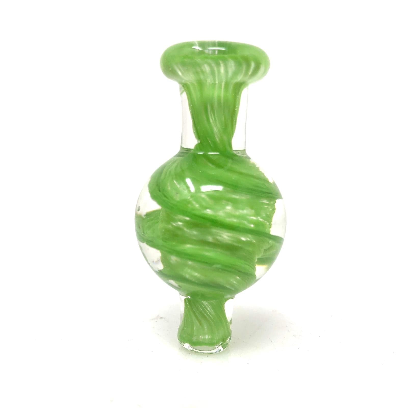 AFM Smoke Carb Cap Green Spiral Airflow Carb Cap