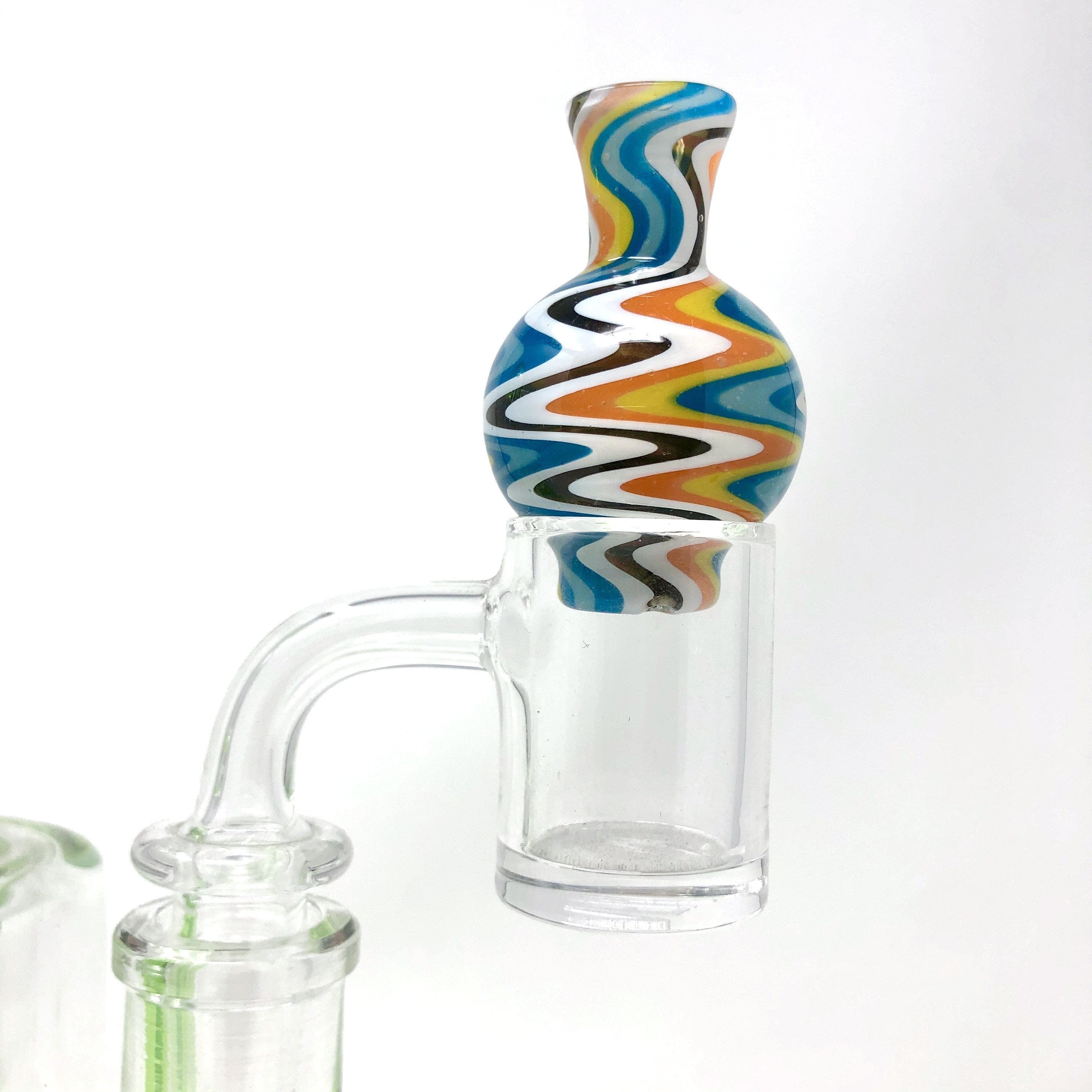 AFM Smoke Carb Cap Reversal Bubble Spinner Cap + 2 Pearls