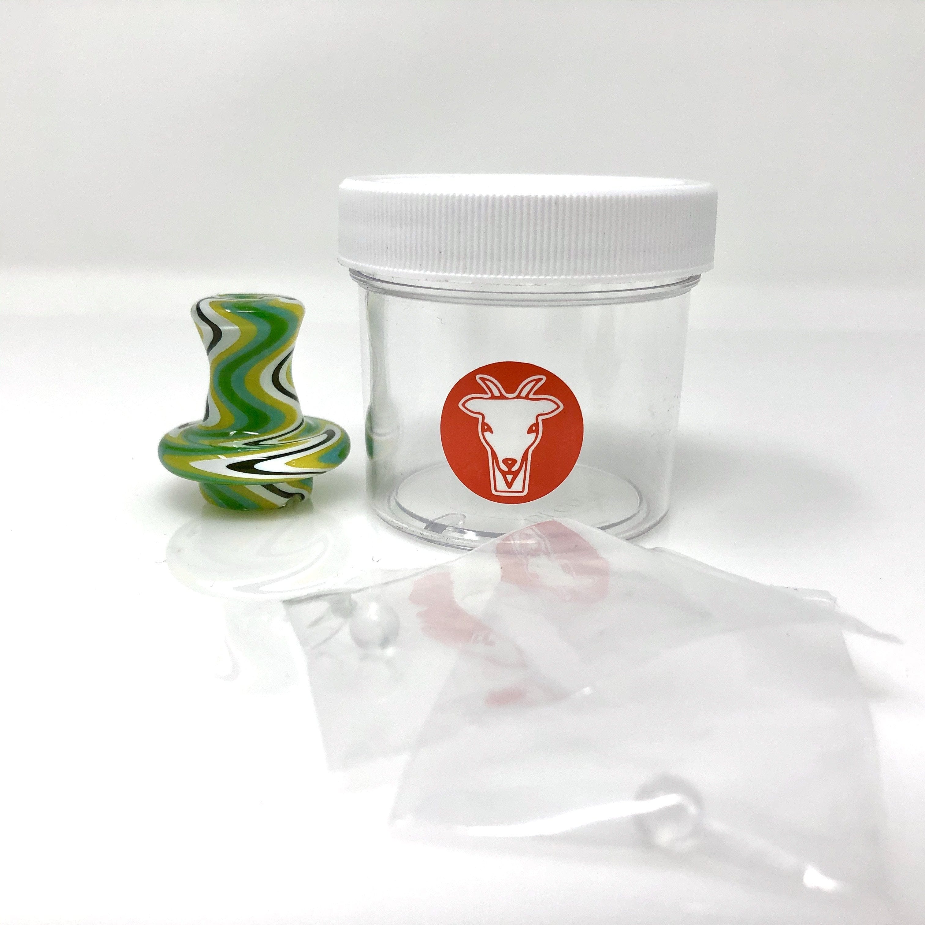 AFM Smoke Carb Cap Reversal Spinner Cap + 2 Pearls