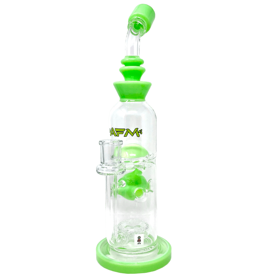 AFM Smoke Dab Rig 12" AFM Glass Big Swiss Perc Straight Dab Rig