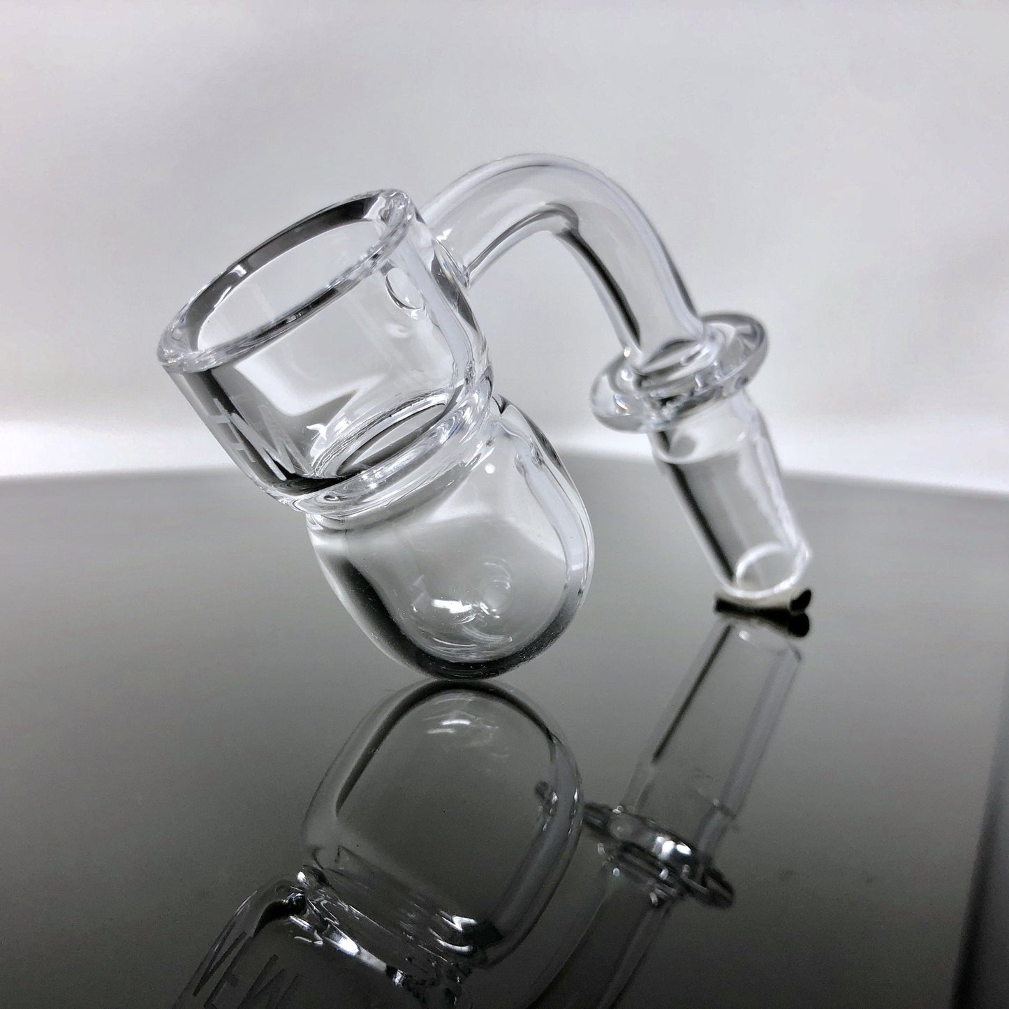 AFM Smoke Quartz Banger 3mm X 25mm AFM Splash Guard Round Bottom Quartz Banger