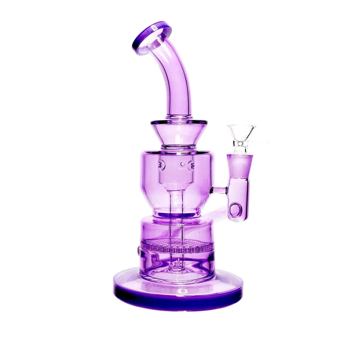 AshnCloud Bong Neon Beaker with Showerhead Percolator and Thick Base Water Pipe