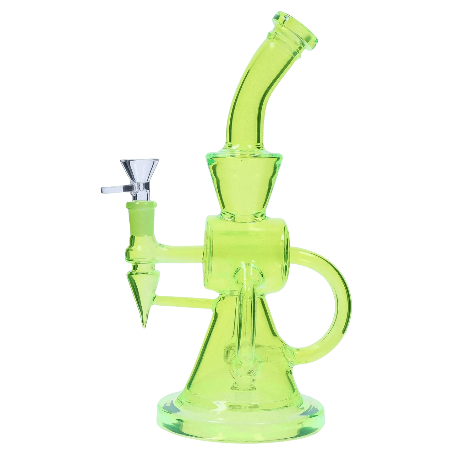 AshnCloud Bong Neon Beaker with Showerhead Percolator and Thick Base Water Pipe