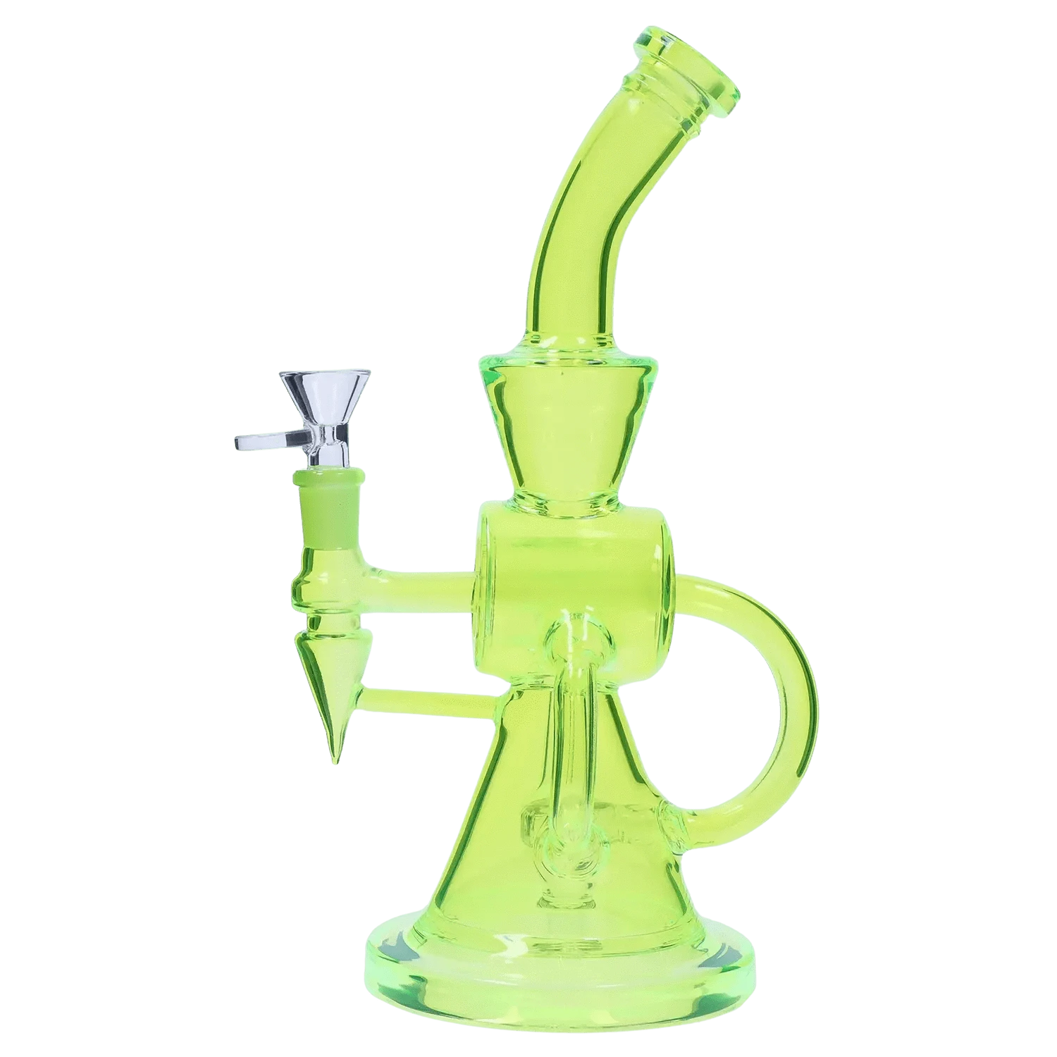 AshnCloud Bong Neon Beaker with Showerhead Percolator and Thick Base Water Pipe