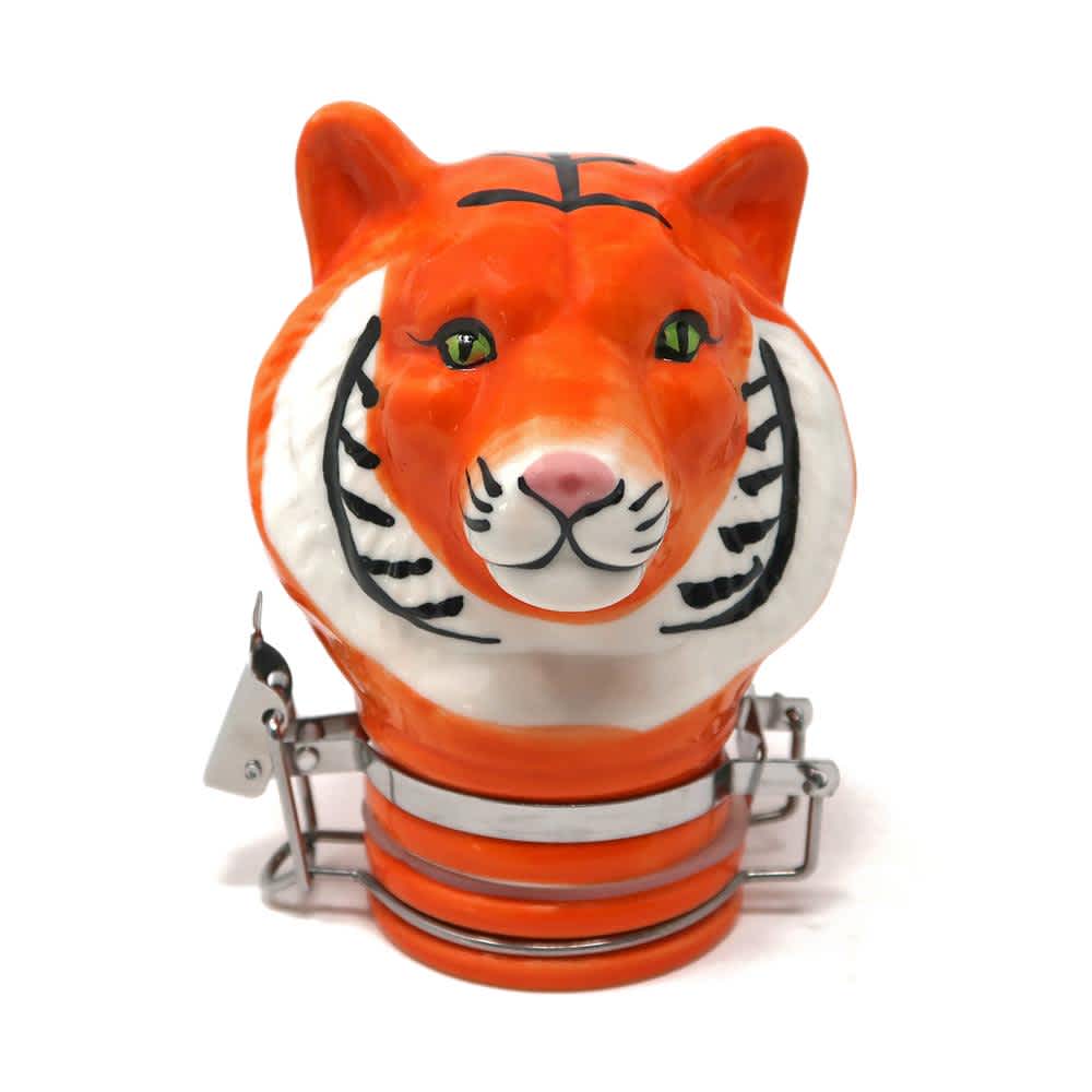 Contained Art Stash Jar 100ml Porcelain Tiger Jar | 100ml