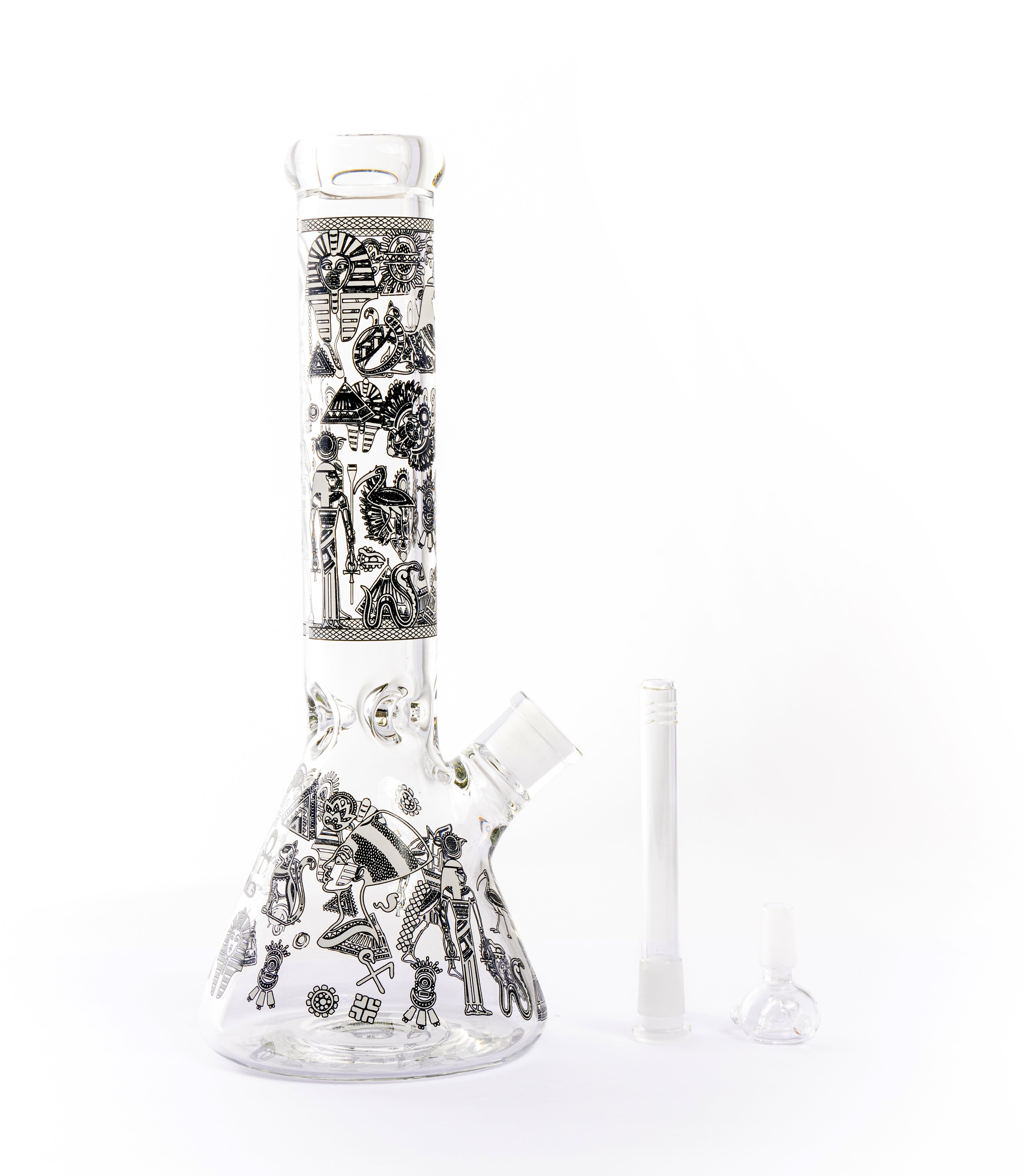 Bongsusa Bong Glow in the Dark Egyptian Deities Water Pipe
