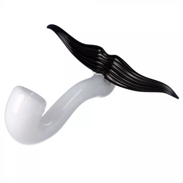 White Mustache Pipe