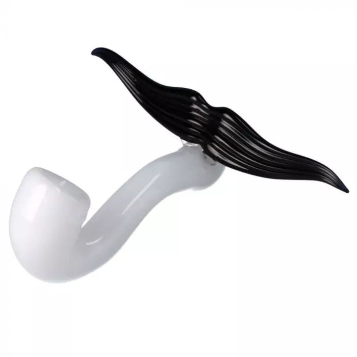White Mustache Pipe