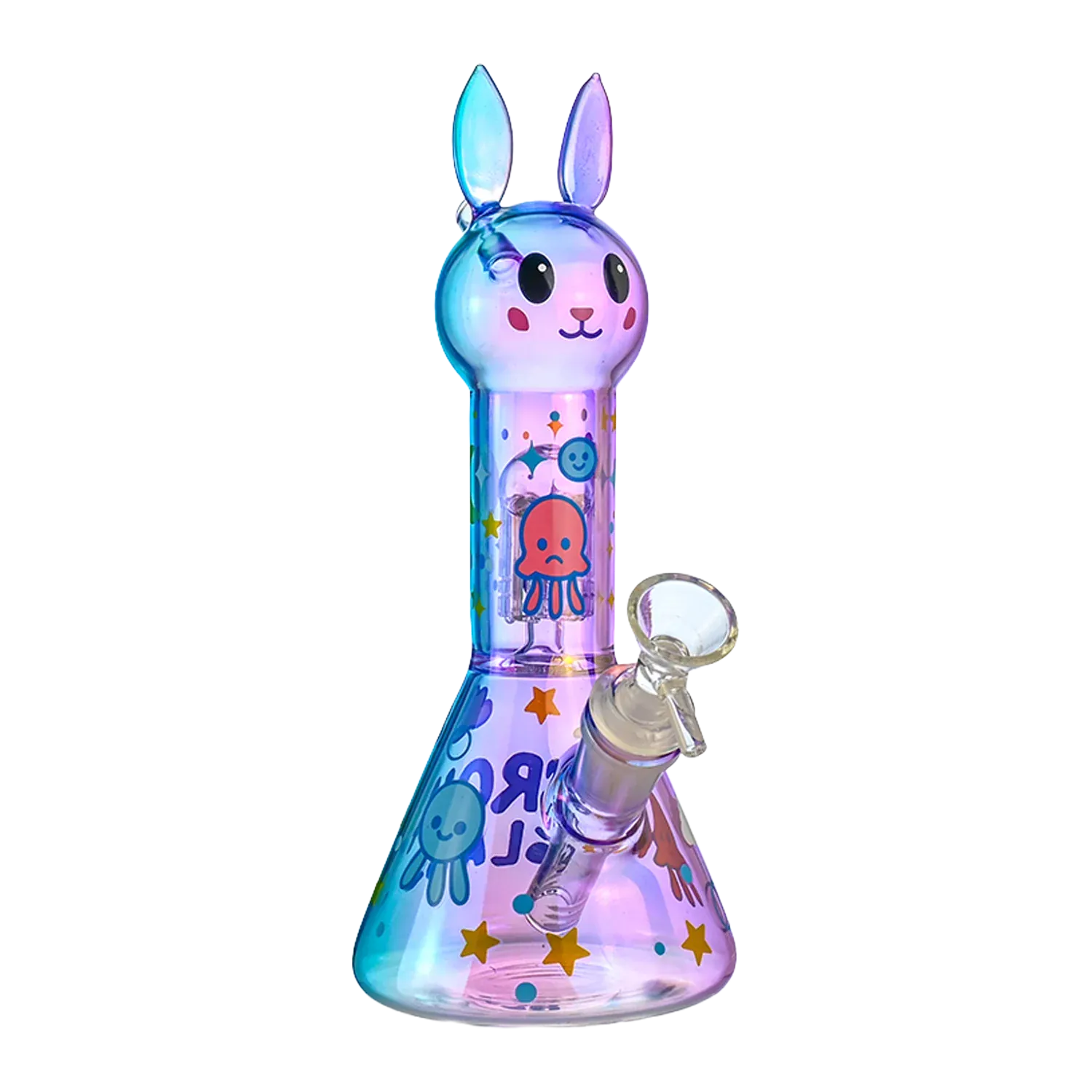 Croia Glass Cute Bunny Beaker Bong with Tree Perc | Croia Glass
