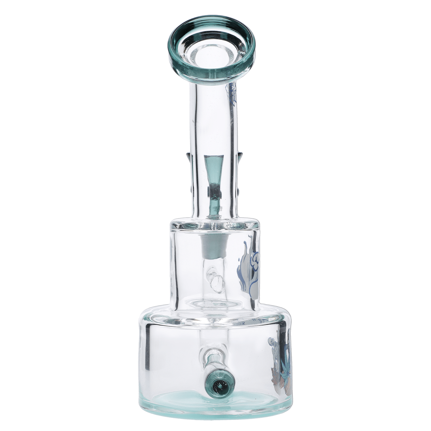 The Parasol Dab Rig is displayed in a side view, showcasing its clear glass construction and compact design.