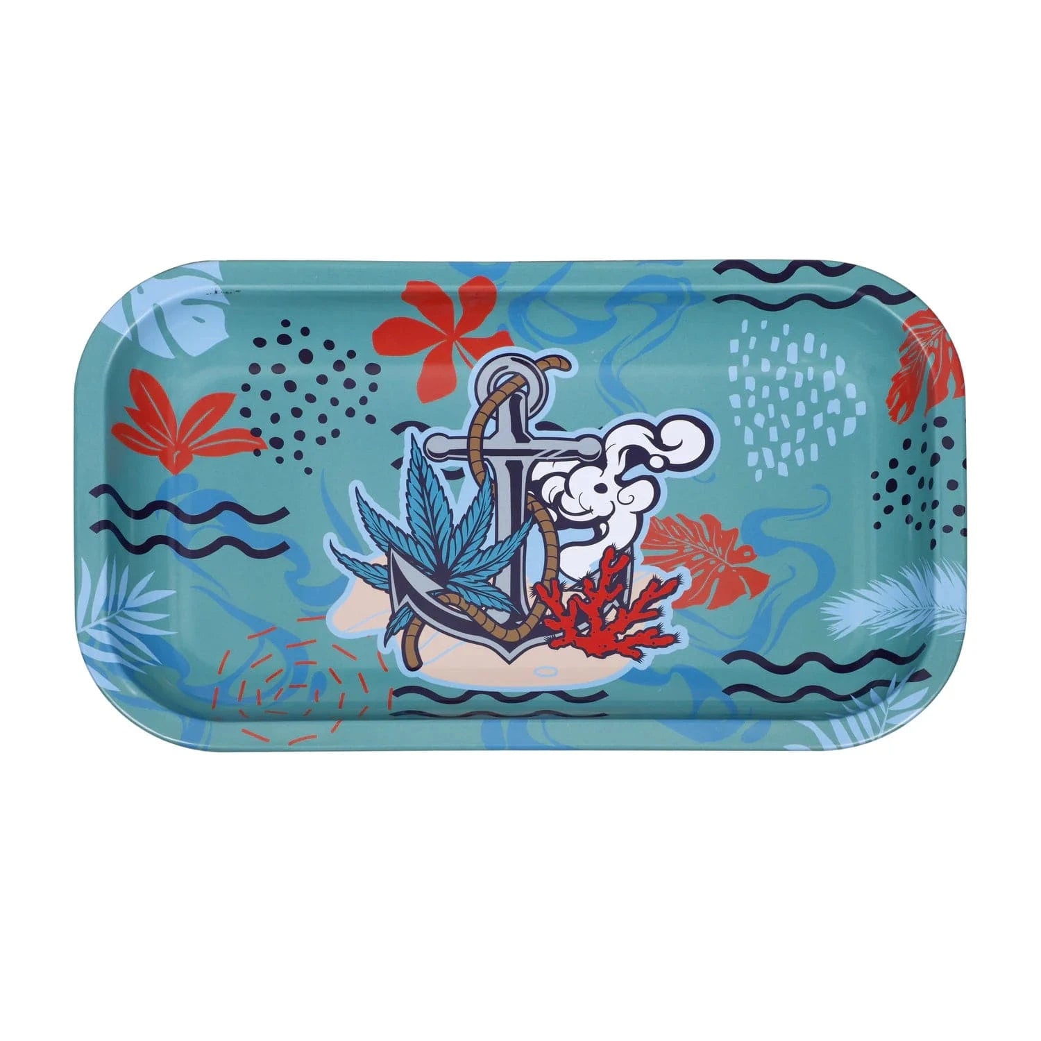 Cabana Cannabis Co. Rolling Tray Ahoy Medium Cabana Cannabis Co. Rolling Tray