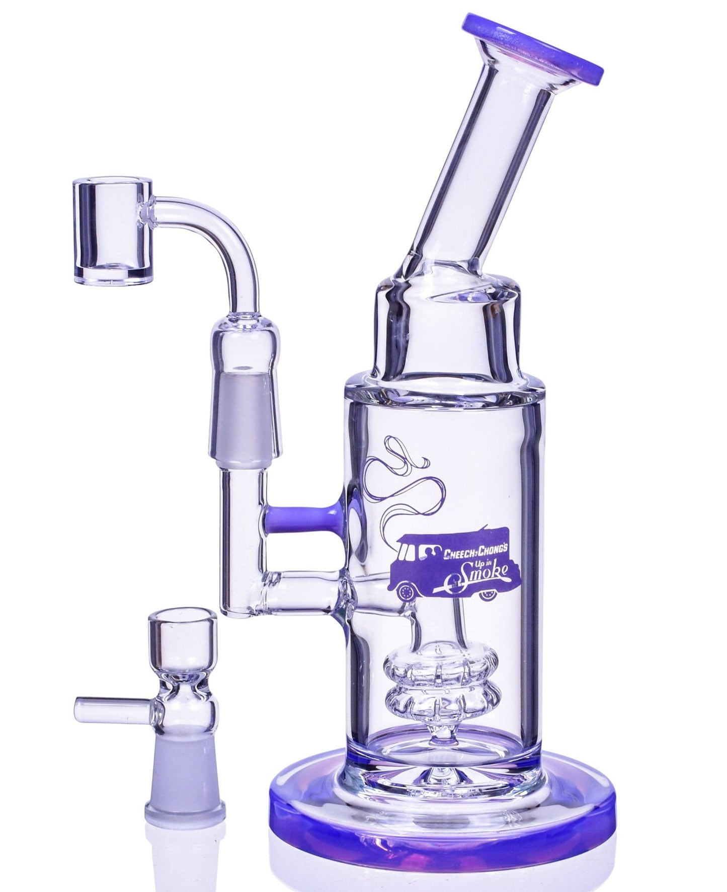 Cheech and Chong Up in Smoke Dab Rig Purple Anthony 8" Dab Rig