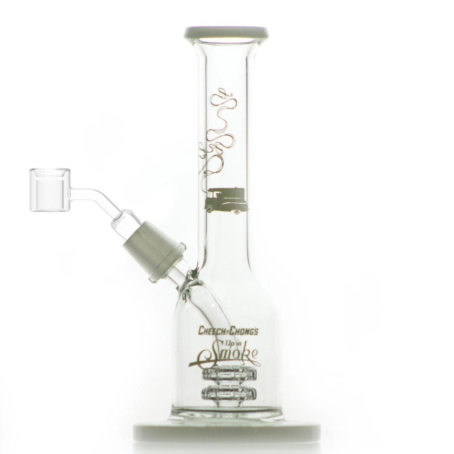 Cheech and Chong Up in Smoke Dab Rig White Jade East 7" Dab Rig