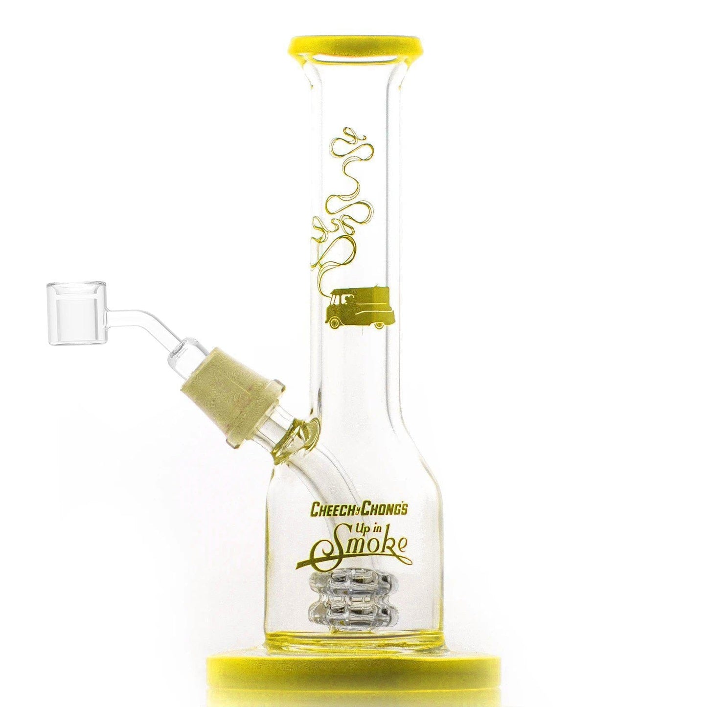 Cheech and Chong Up in Smoke Dab Rig Yellow Jade East 7" Dab Rig