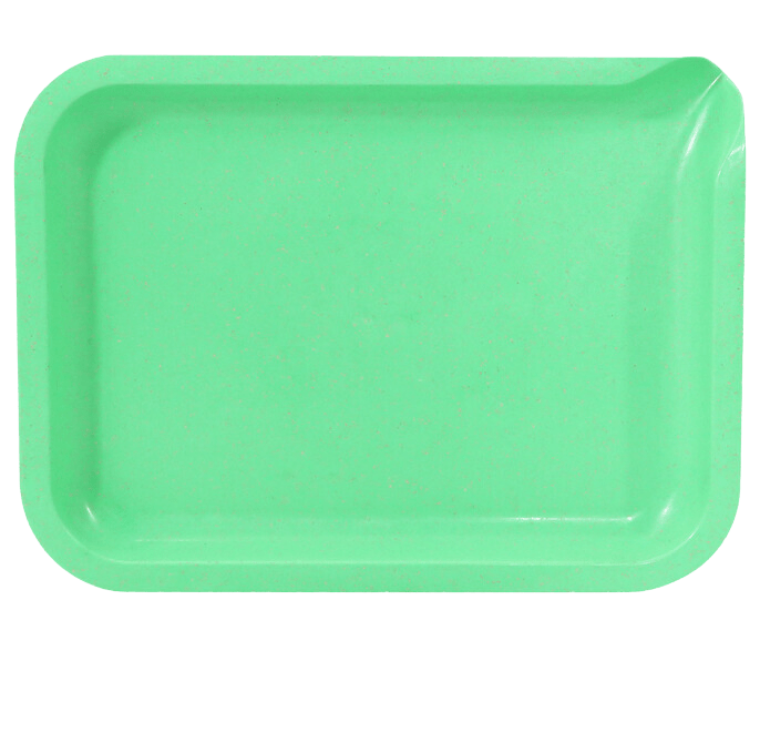 Green rolling tray.