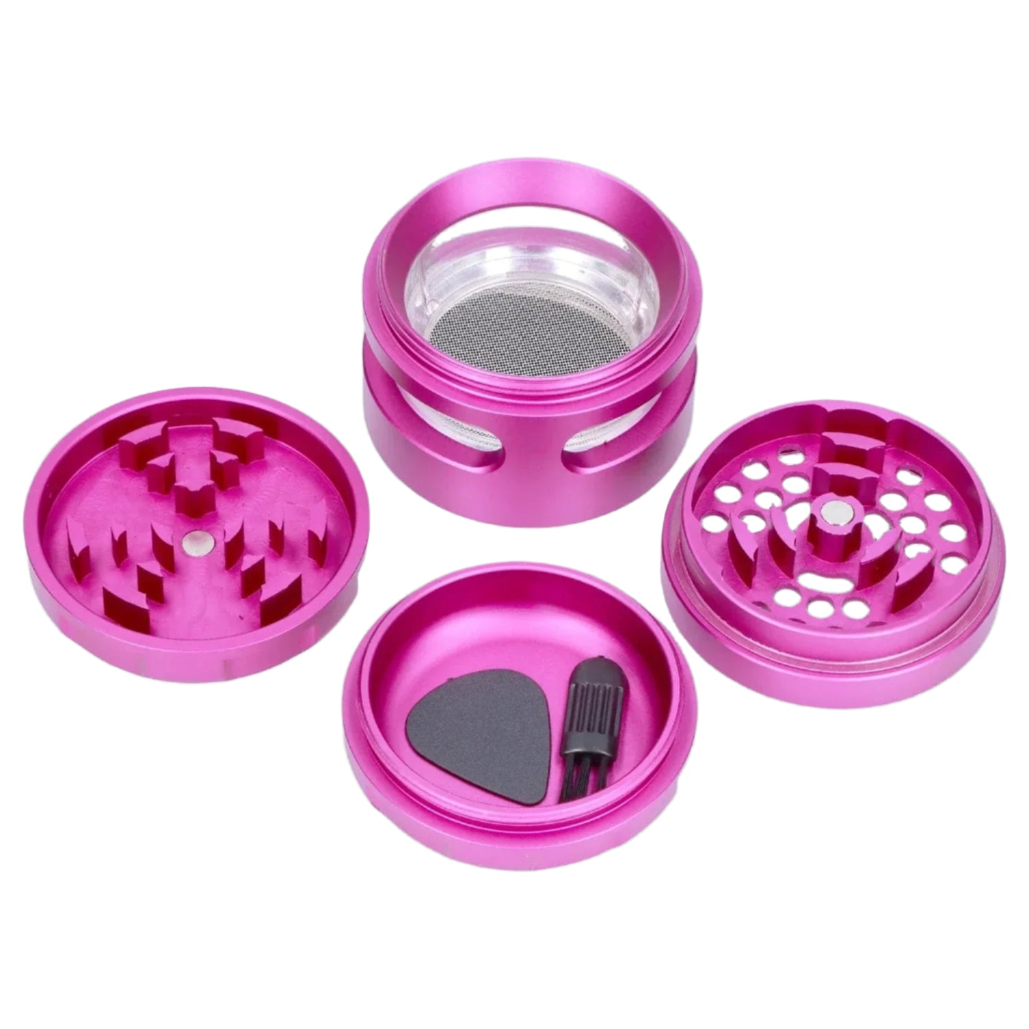 glass tobacco grinder Cali Cloud X 63mm 3-Stage Glass Grinder glass tobacco grinder Cali Cloud X 63mm 3-Stage Glass Grinder