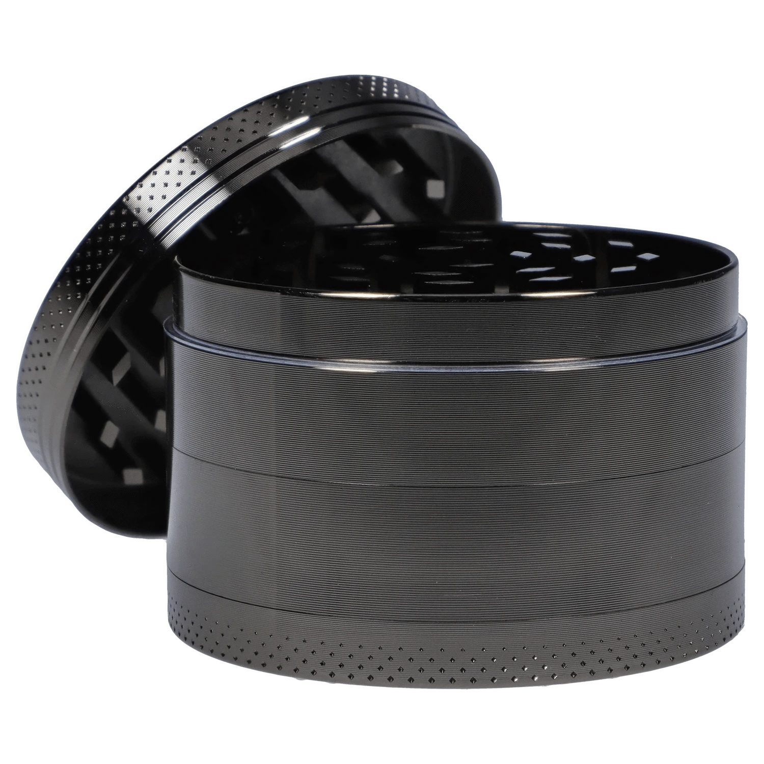 Cloud Cali Inc Grinder DHC 63mm Chrome w/ Psychadelic Mushroom Grinder