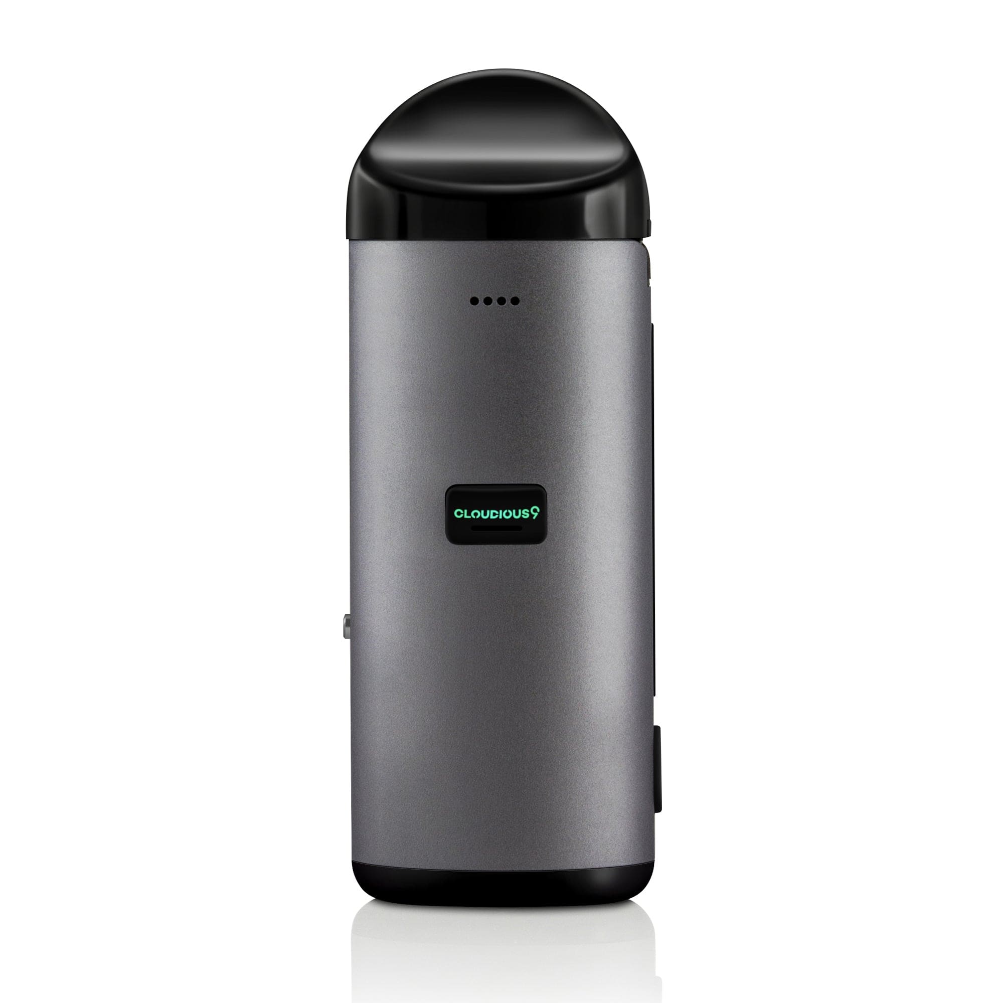 Front view of the Atomic9 + Tectonic9 Combo9 Bundle, a dark, cylindrical product displayed on a reflective surface.