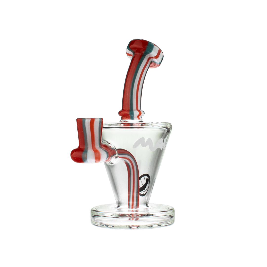 MAV Glass Dab Rig Red paste Candy Cone Rig