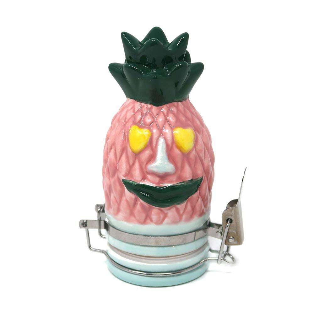 Contained Art Stash Jar 100ml Ceramic Pineapple Face Jar | 100ml