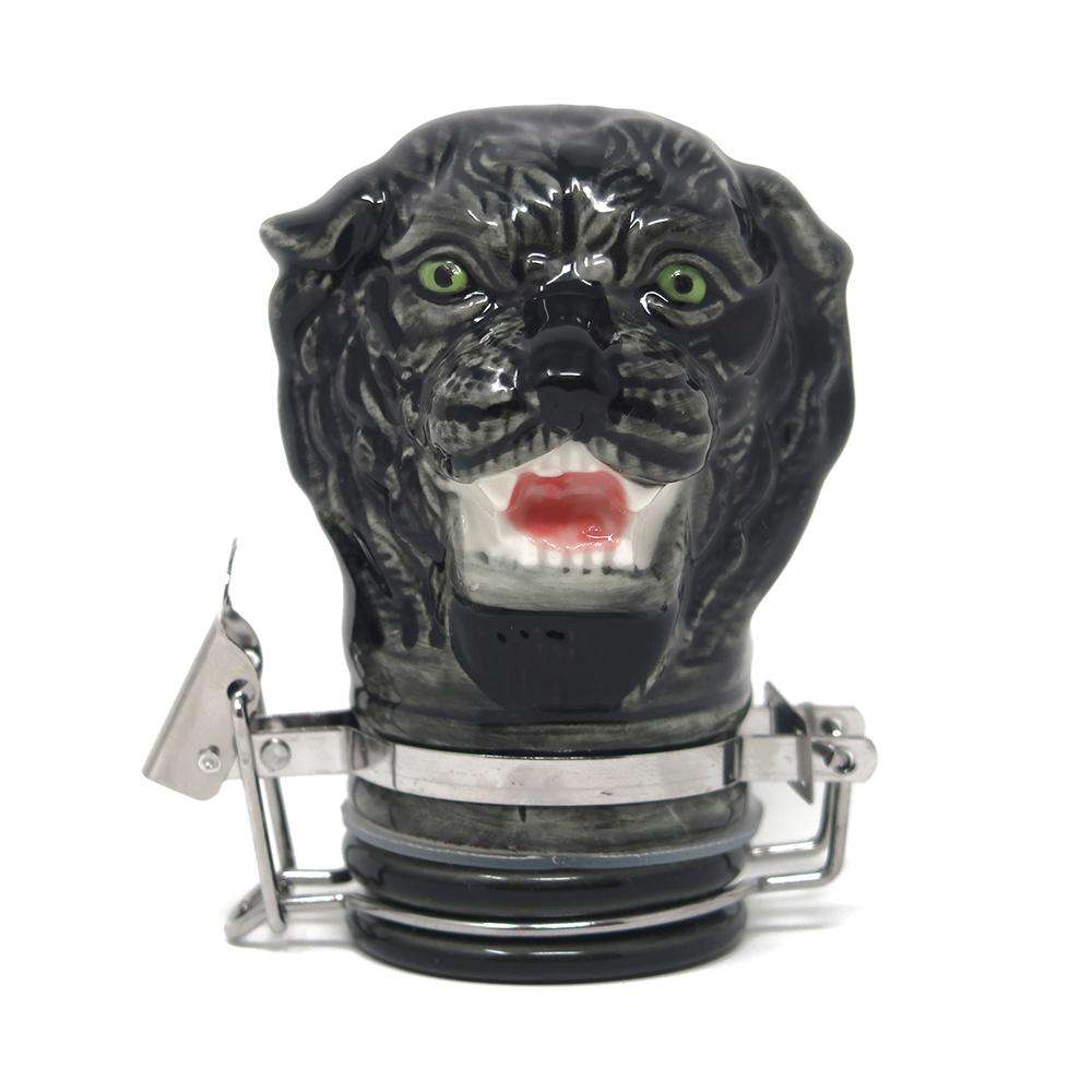 Contained Art Stash Jar Porcelain Panther Jar | 50mL