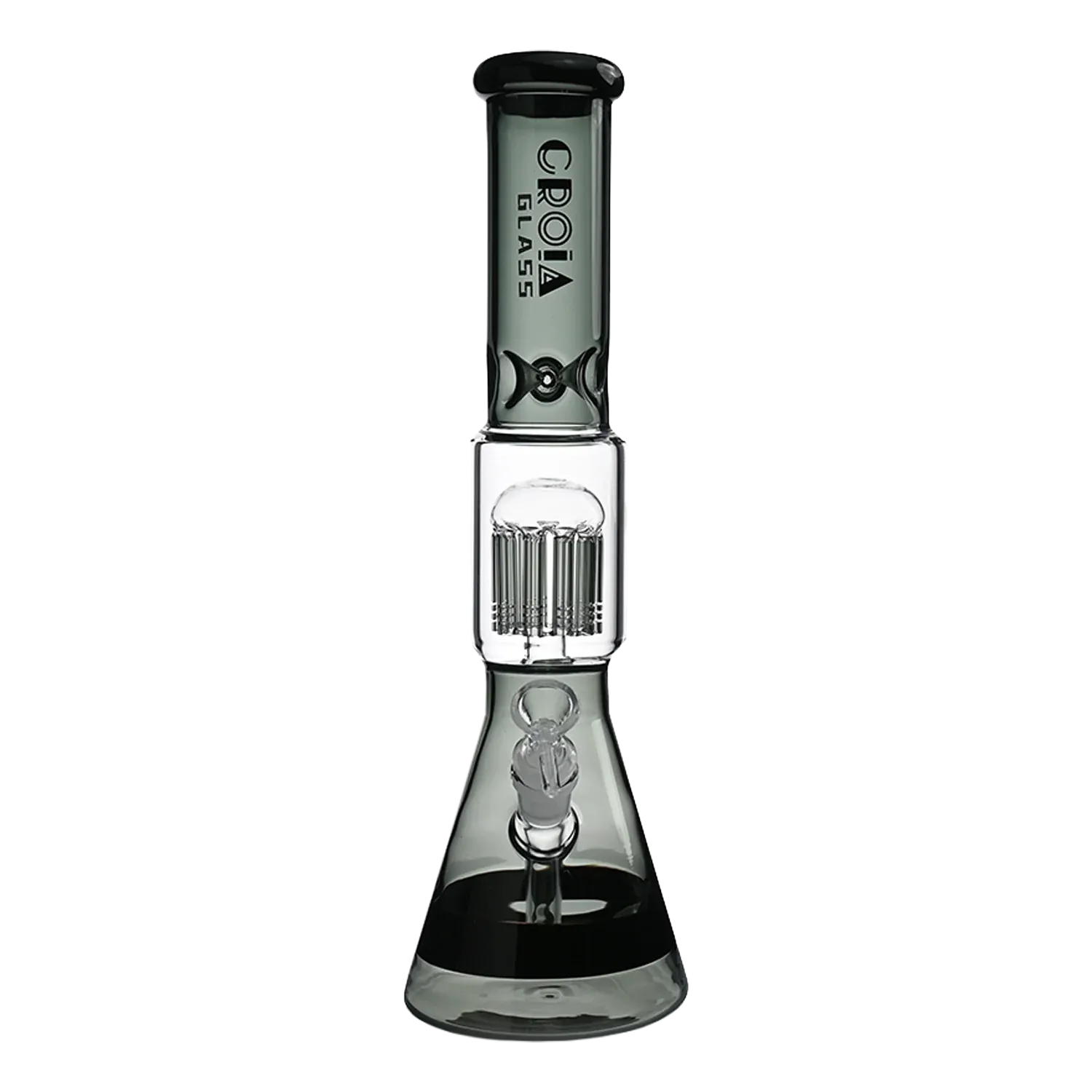 Croia Glass 15" Beaker Bong with Tree Perc and Ice Catcher | Croia Glass
