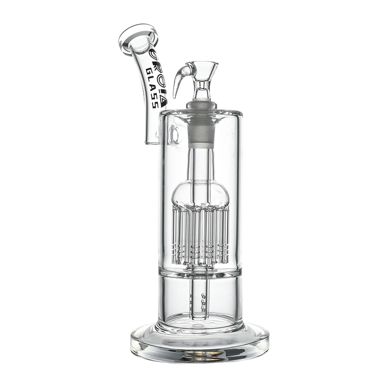 Croia Glass 10" Dual Chamber Scientific Bubbler Tree Perc Glass Bong | Croia Glass