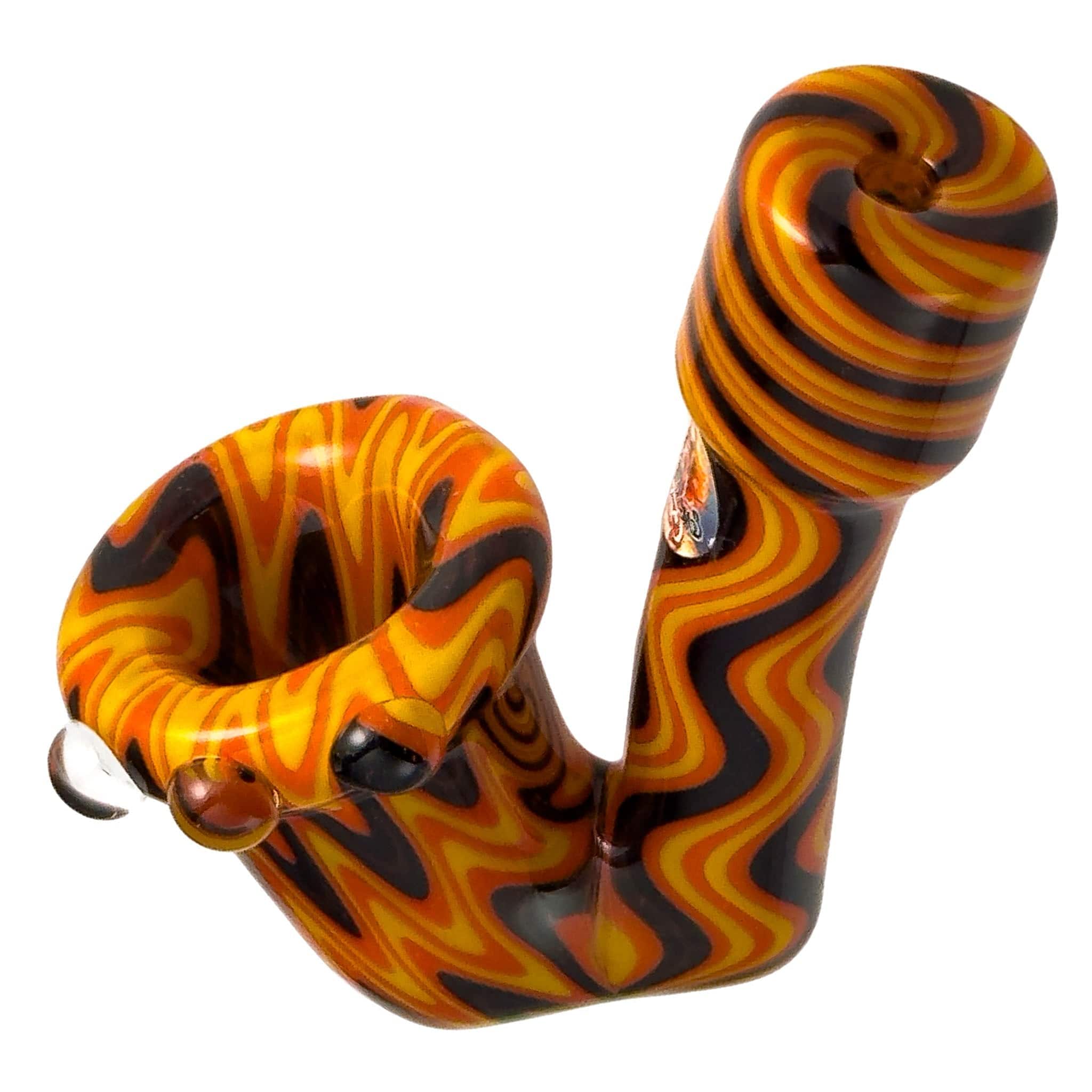 A three-quarter view of the Sherlock Hooks, showcasing its curved glass design against a plain white background.