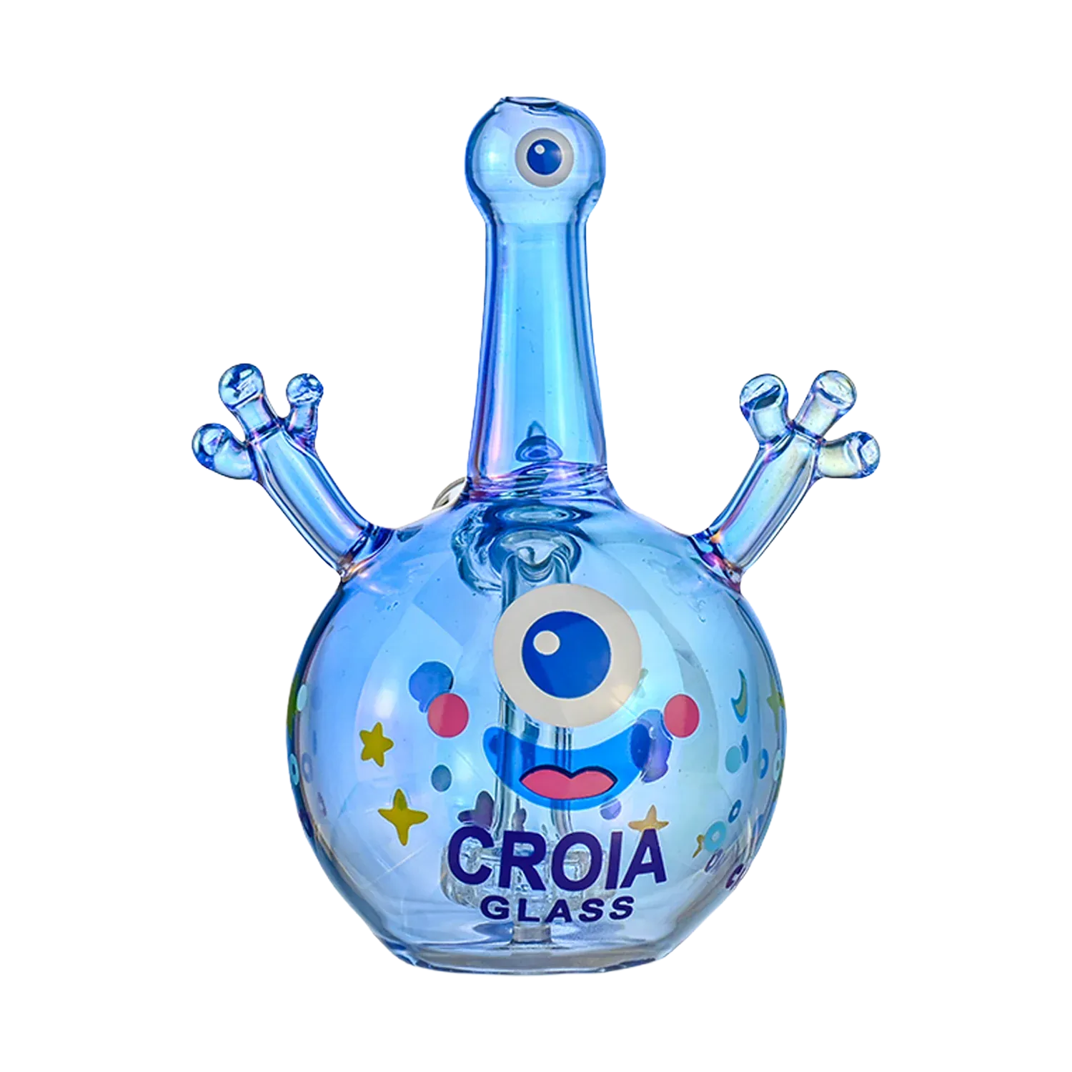 Croia Glass Cyclops Monster Mini Dab Rig with Showerhead Perc | Croia Glass