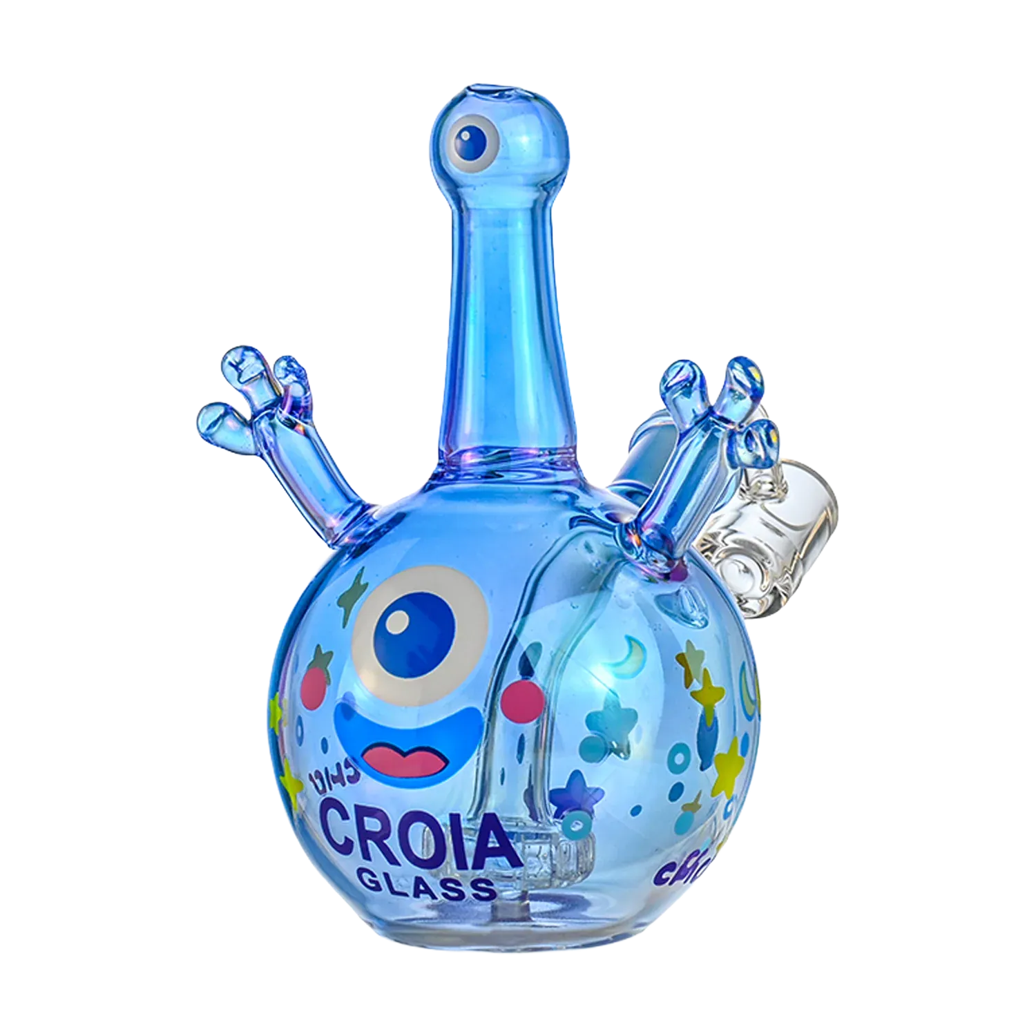 Croia Glass Cyclops Monster Mini Dab Rig with Showerhead Perc | Croia Glass