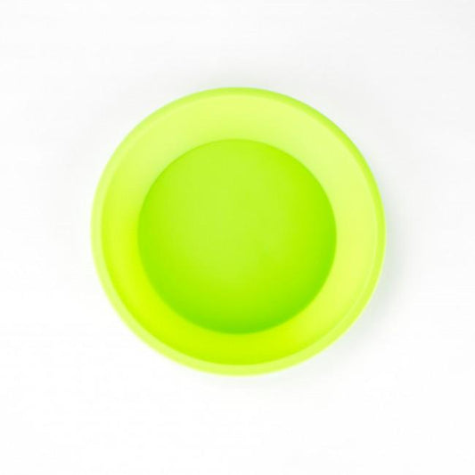 A top-down view of the Silicone Round Plate 22cm, showing its smooth, circular shape against a plain white background.