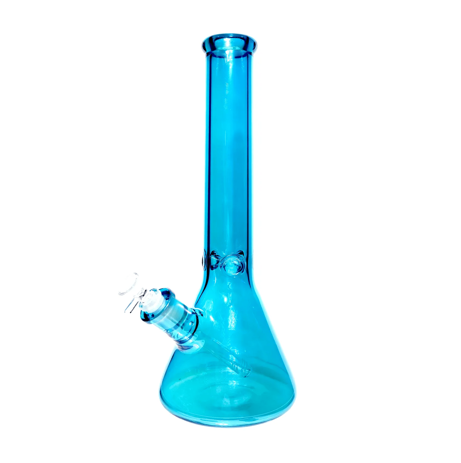 Daily High Club Bong Blue Neon Beaker with Ice Pinch Water Pipe