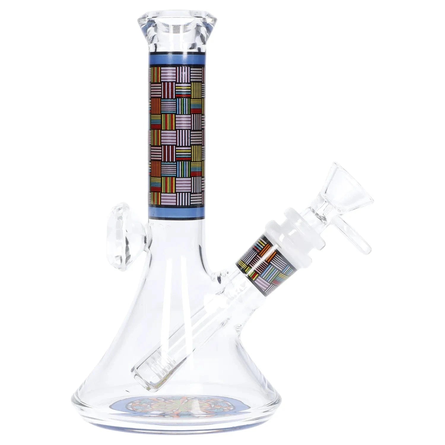 Daily High Club Bong Diamond Beaker with Colorful Tube - 7 in