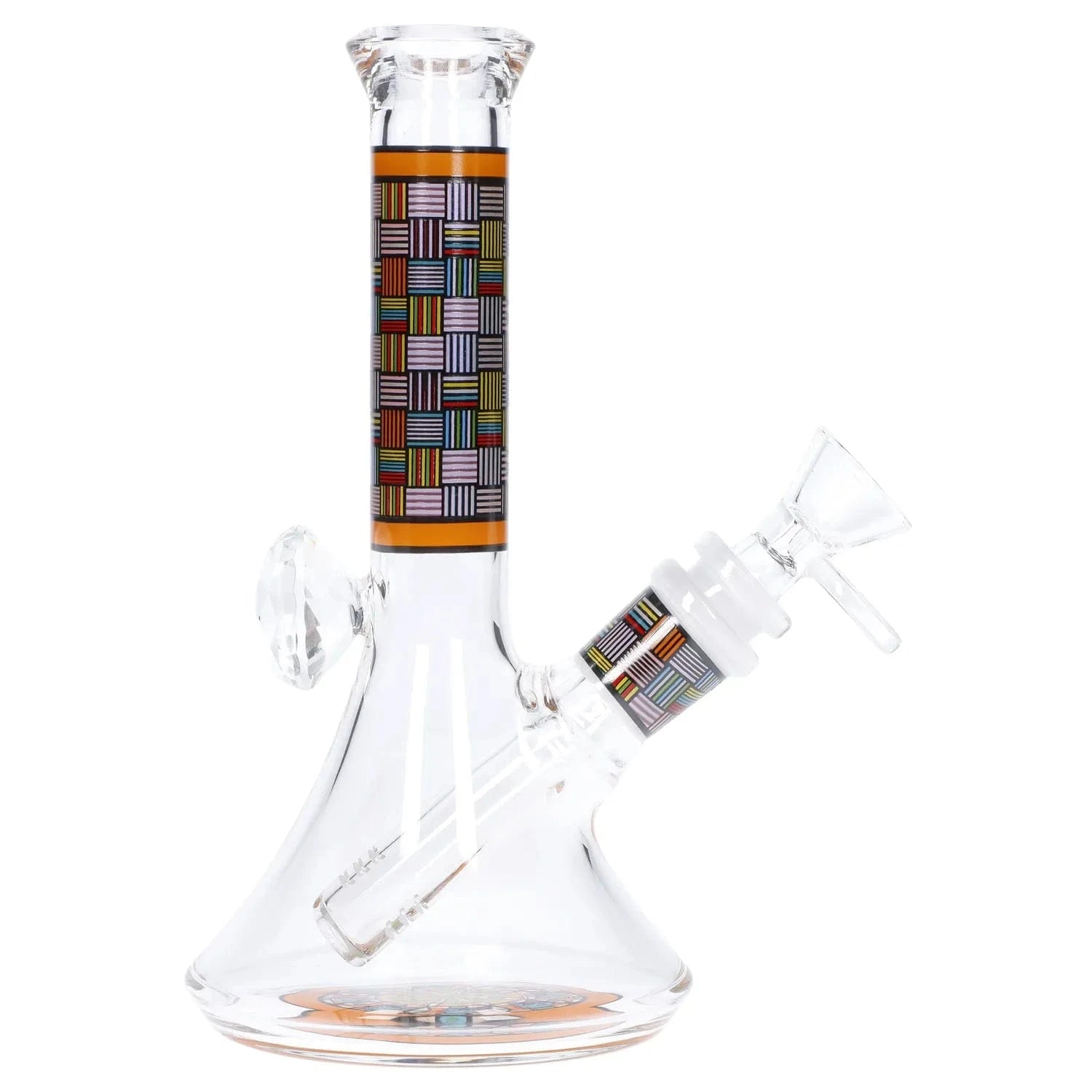 Daily High Club Bong Diamond Beaker with Colorful Tube - 7 in