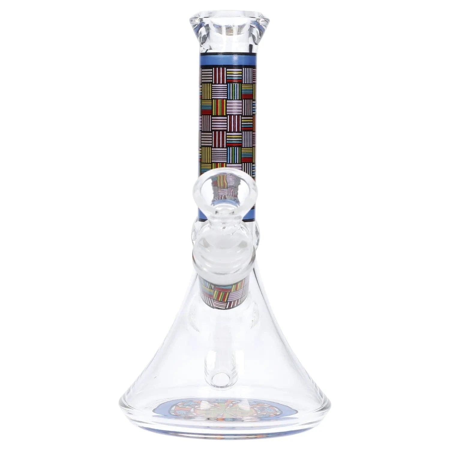 Daily High Club Bong Diamond Beaker with Colorful Tube - 7 in