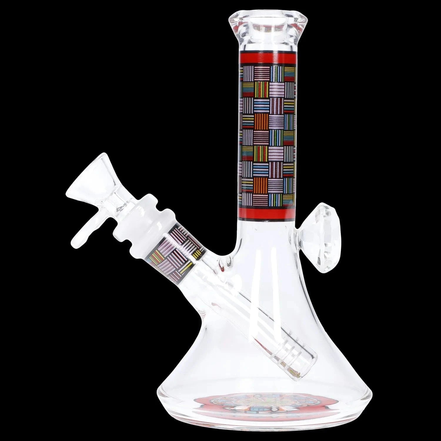 Daily High Club Bong Diamond Beaker with Colorful Tube - 7 in