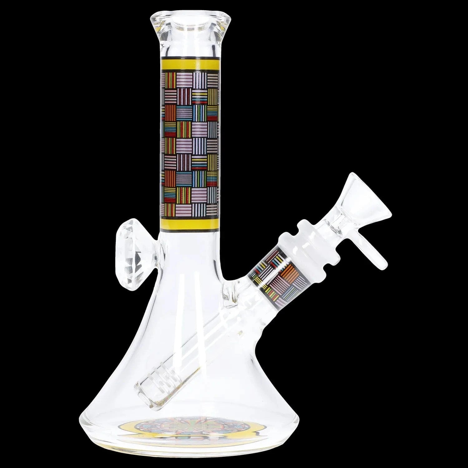 Daily High Club Bong Diamond Beaker with Colorful Tube - 7 in