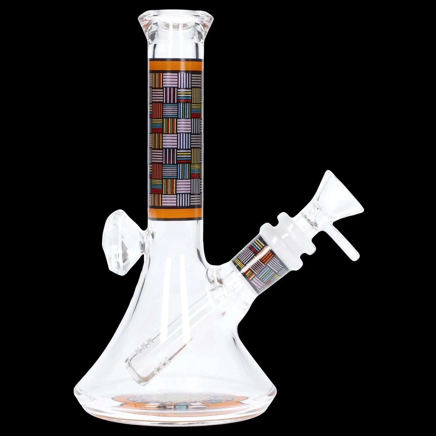 Daily High Club Bong Diamond Beaker with Colorful Tube - 7 in