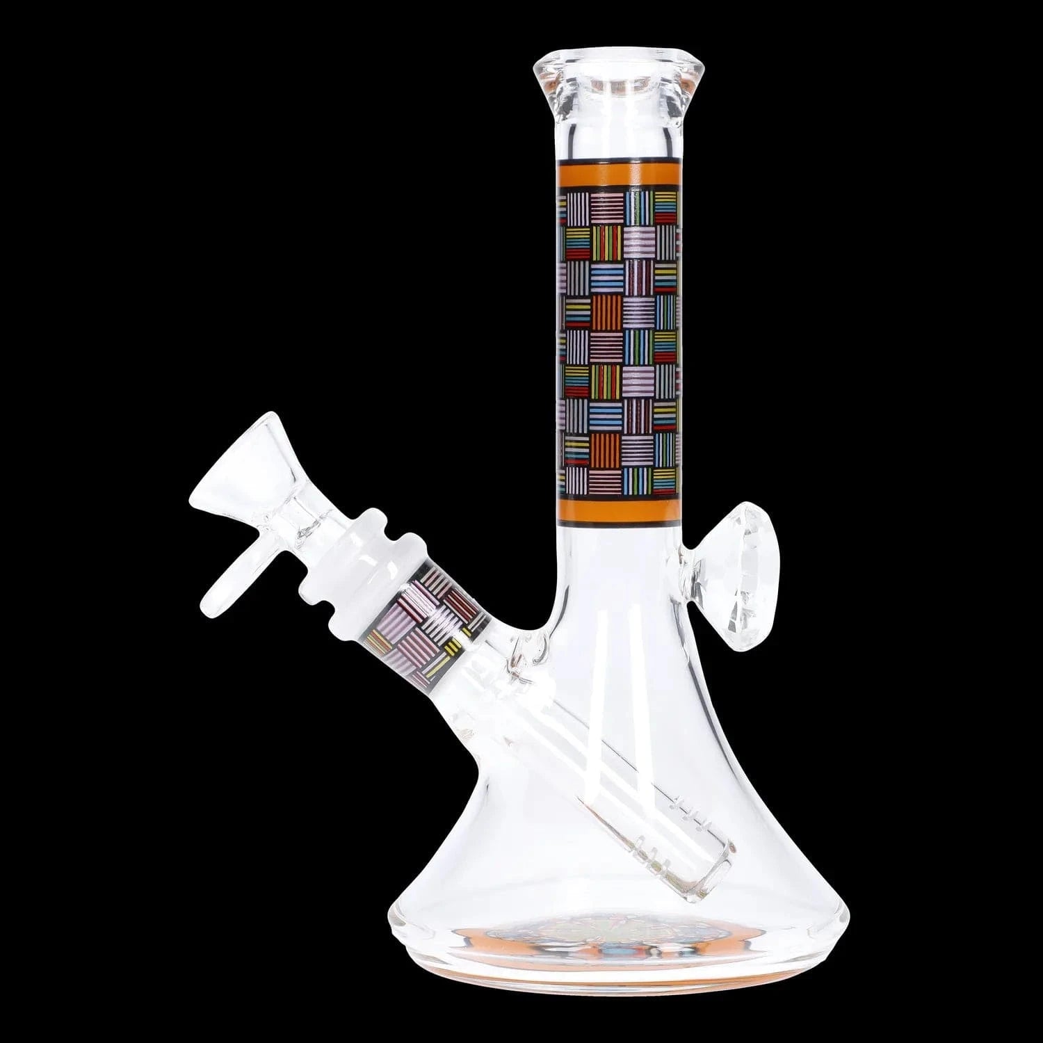 Daily High Club Bong Diamond Beaker with Colorful Tube - 7 in