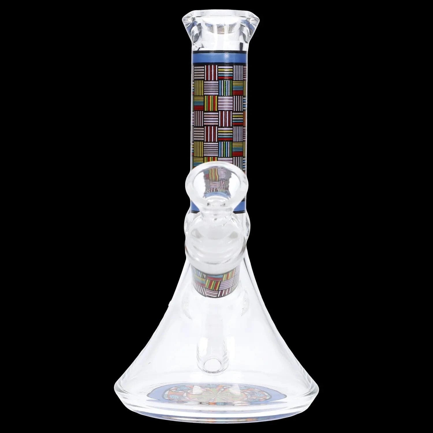 Daily High Club Bong Diamond Beaker with Colorful Tube - 7 in